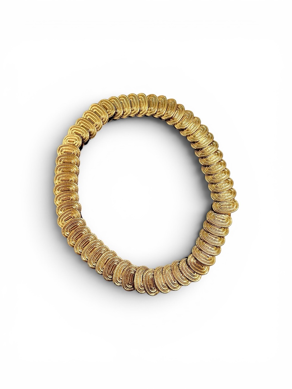 Vintage Gold Coil Stretch Belt